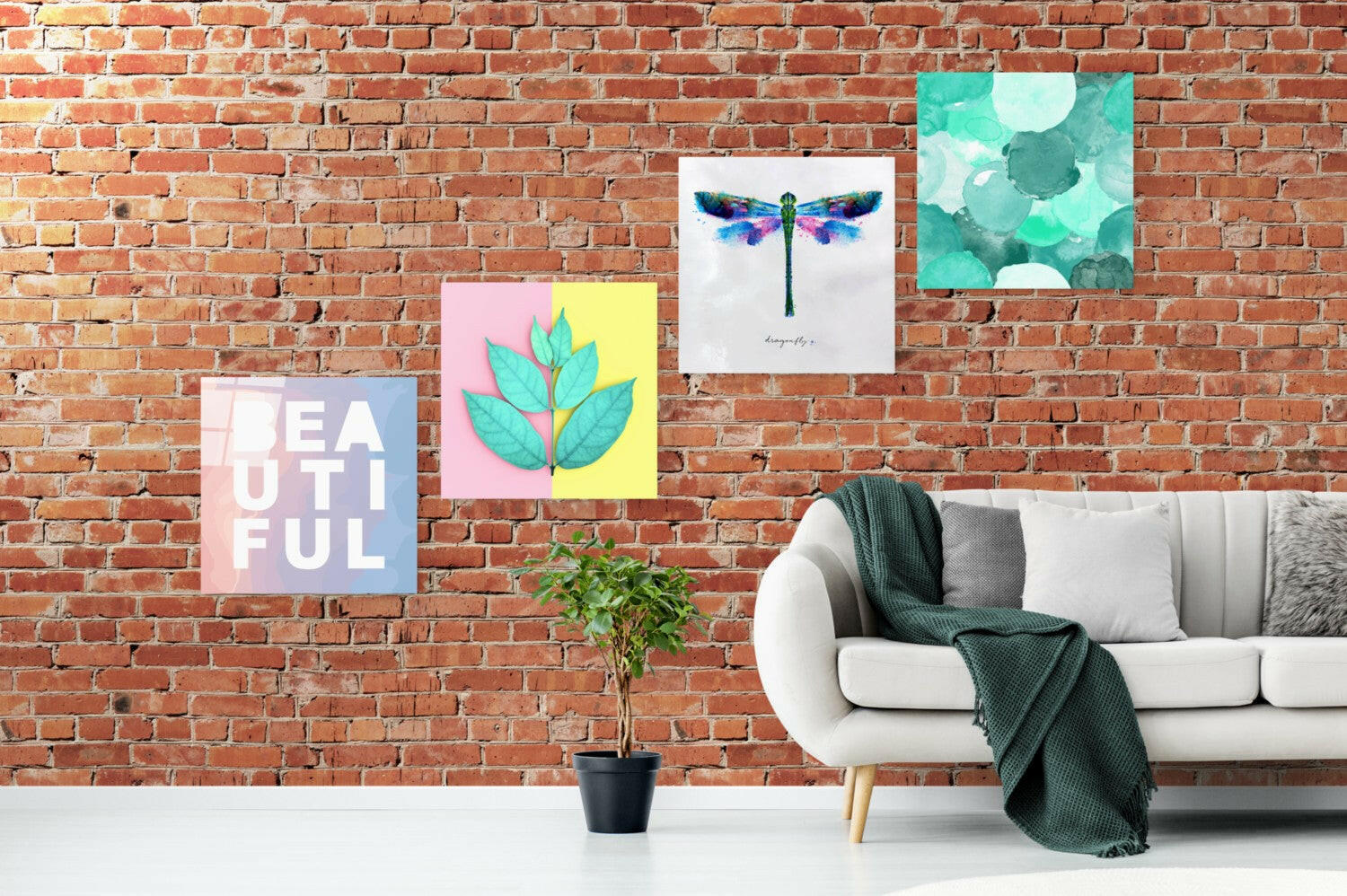 Beauty Quadro Glass Wall Art.