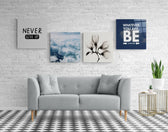 Motivation Quadro Glass Wall Art.