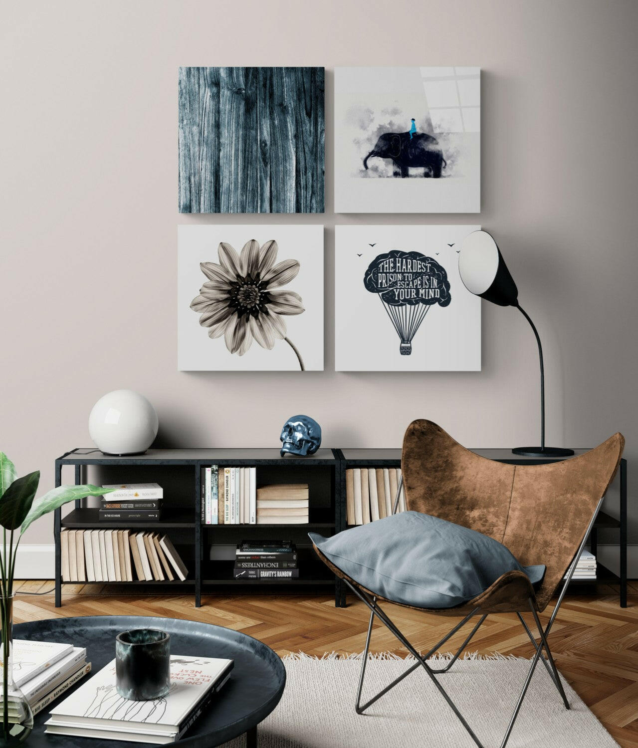 Consciousness Quadro Glass Wall Art.