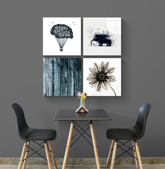 Consciousness Quadro Glass Wall Art.