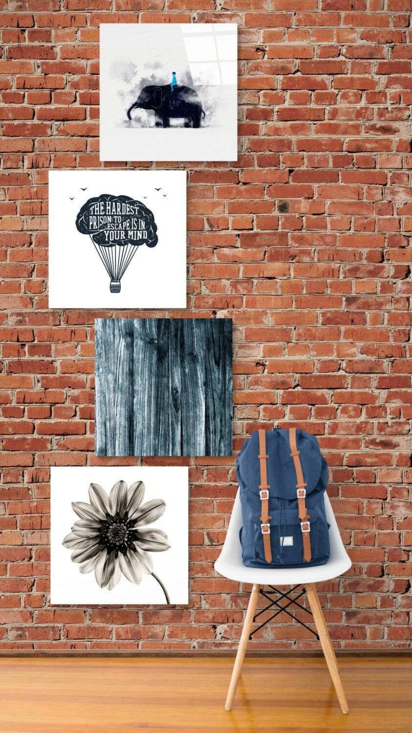 Consciousness Quadro Glass Wall Art.