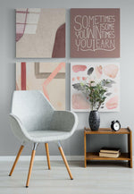 Sometimes Quadro Glass Wall Art.