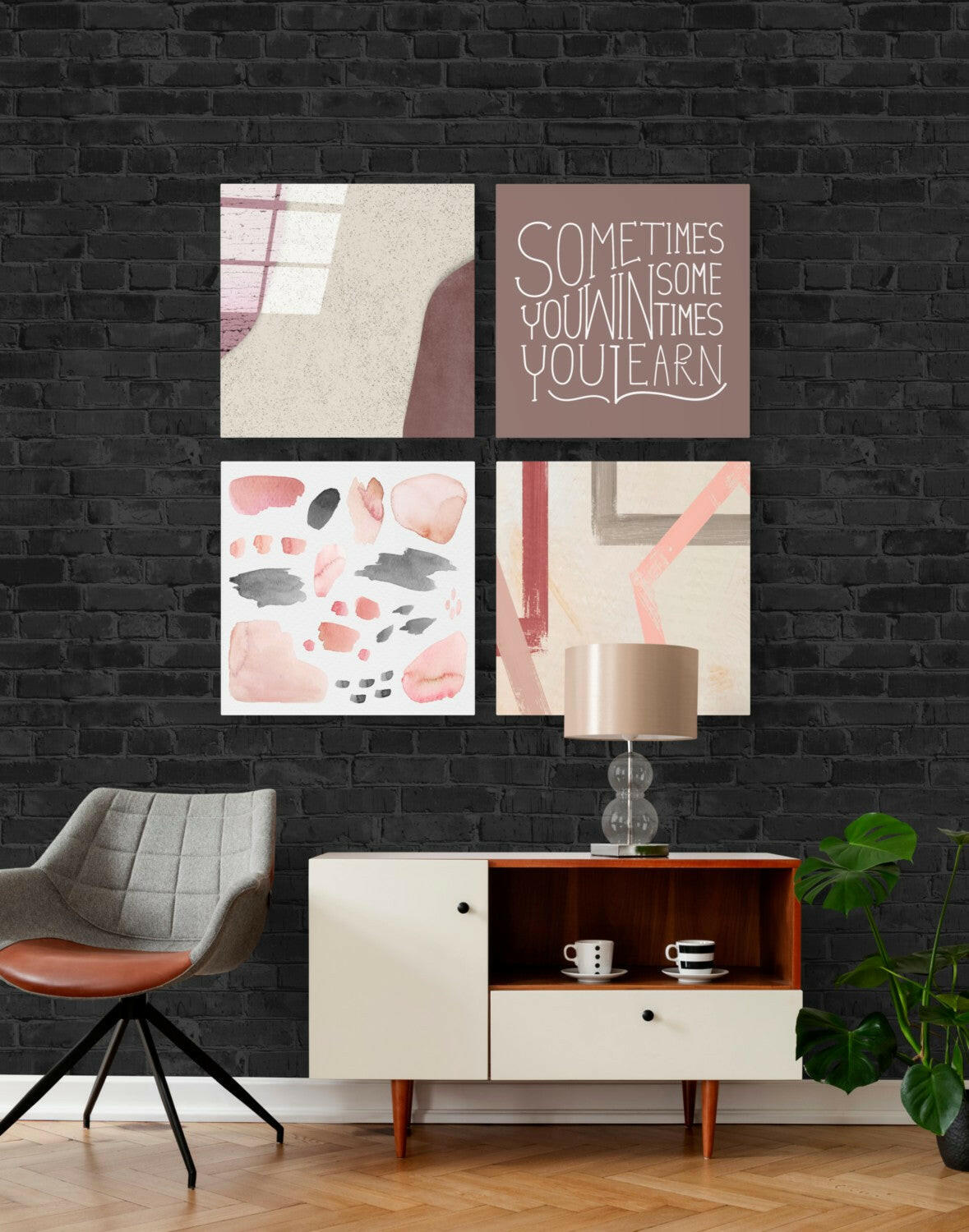 Sometimes Quadro Glass Wall Art