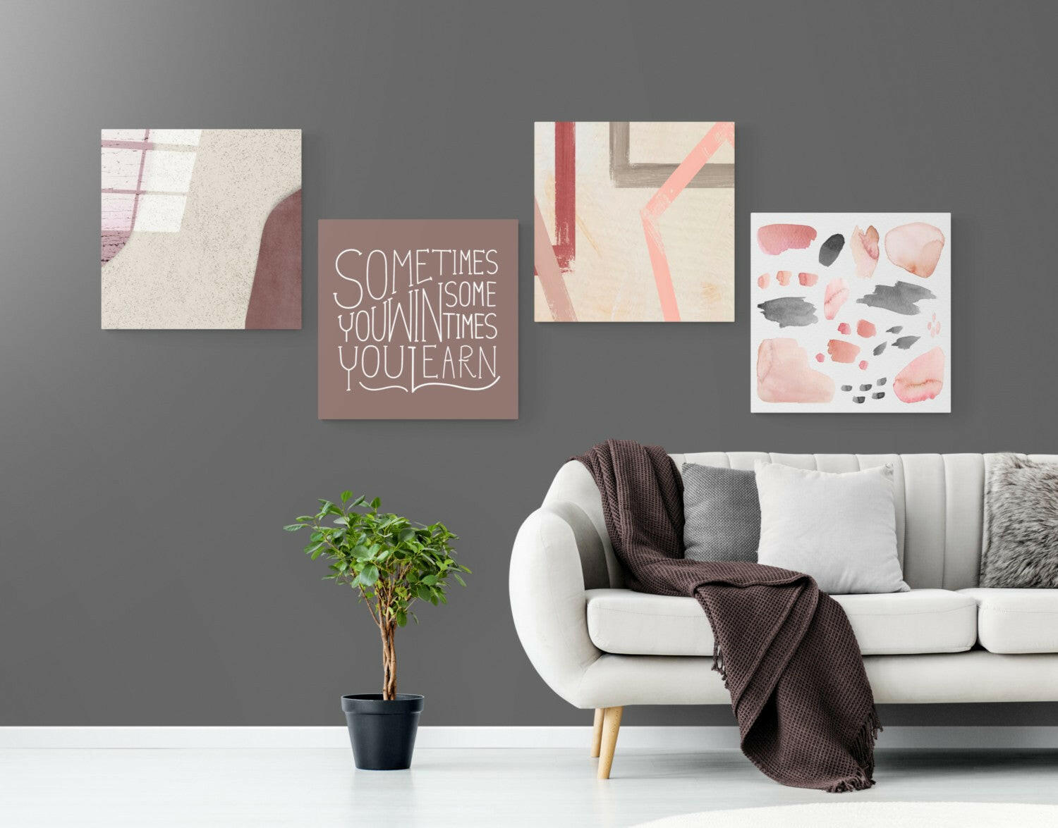 Sometimes Quadro Glass Wall Art.