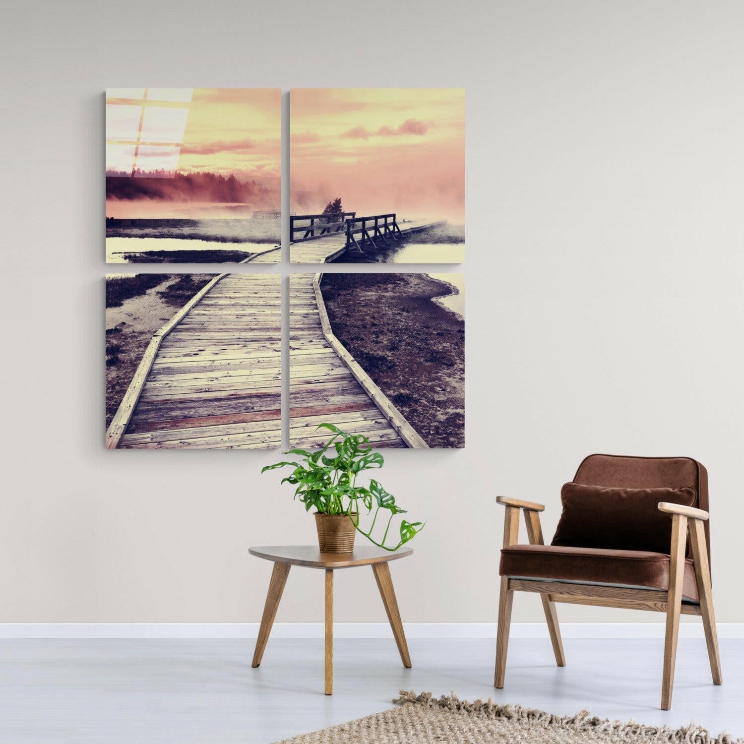 Scaffolding Quadro Glass Wall Art.