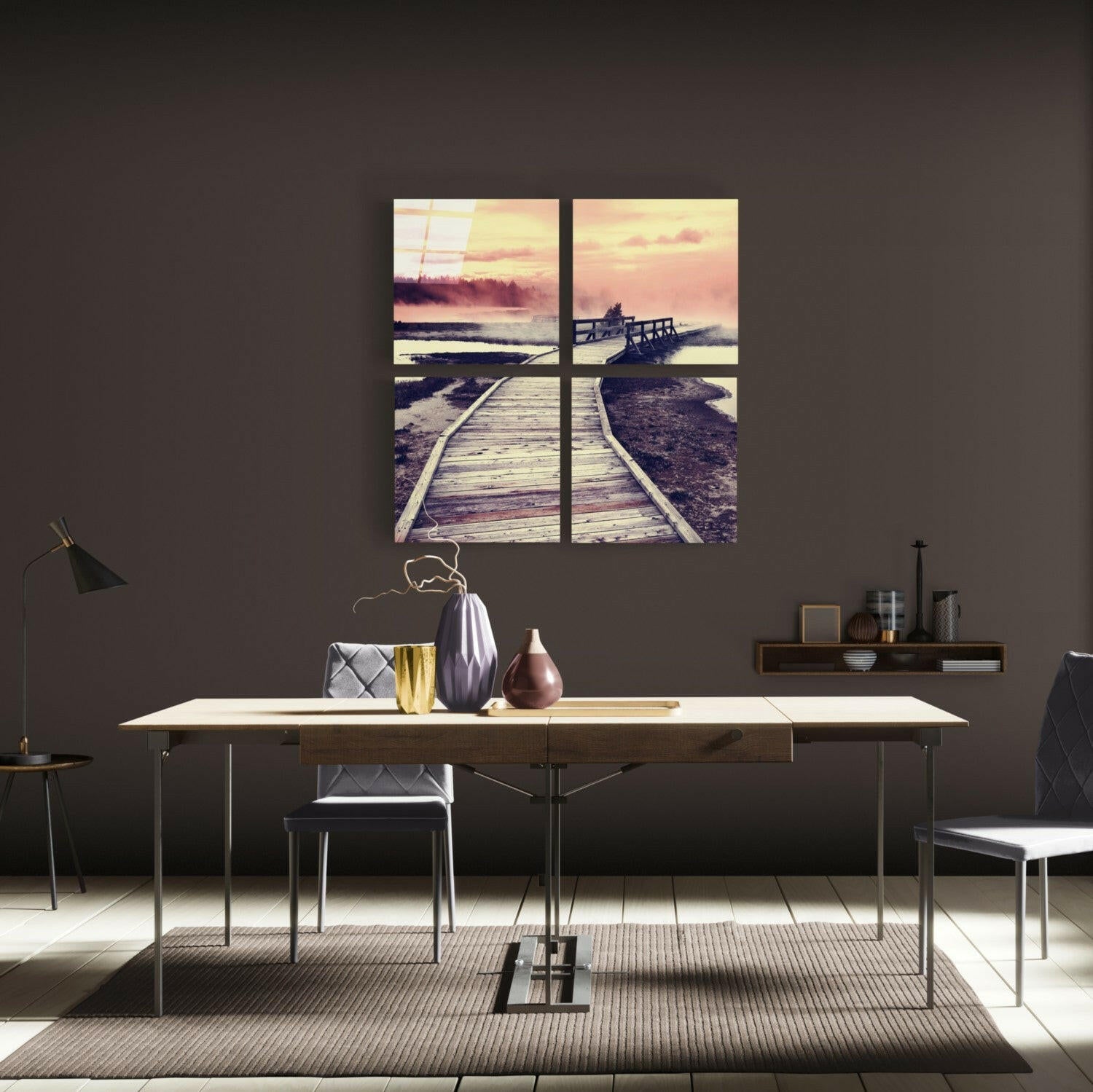 Scaffolding Quadro Glass Wall Art