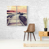 Scaffolding Quadro Glass Wall Art.