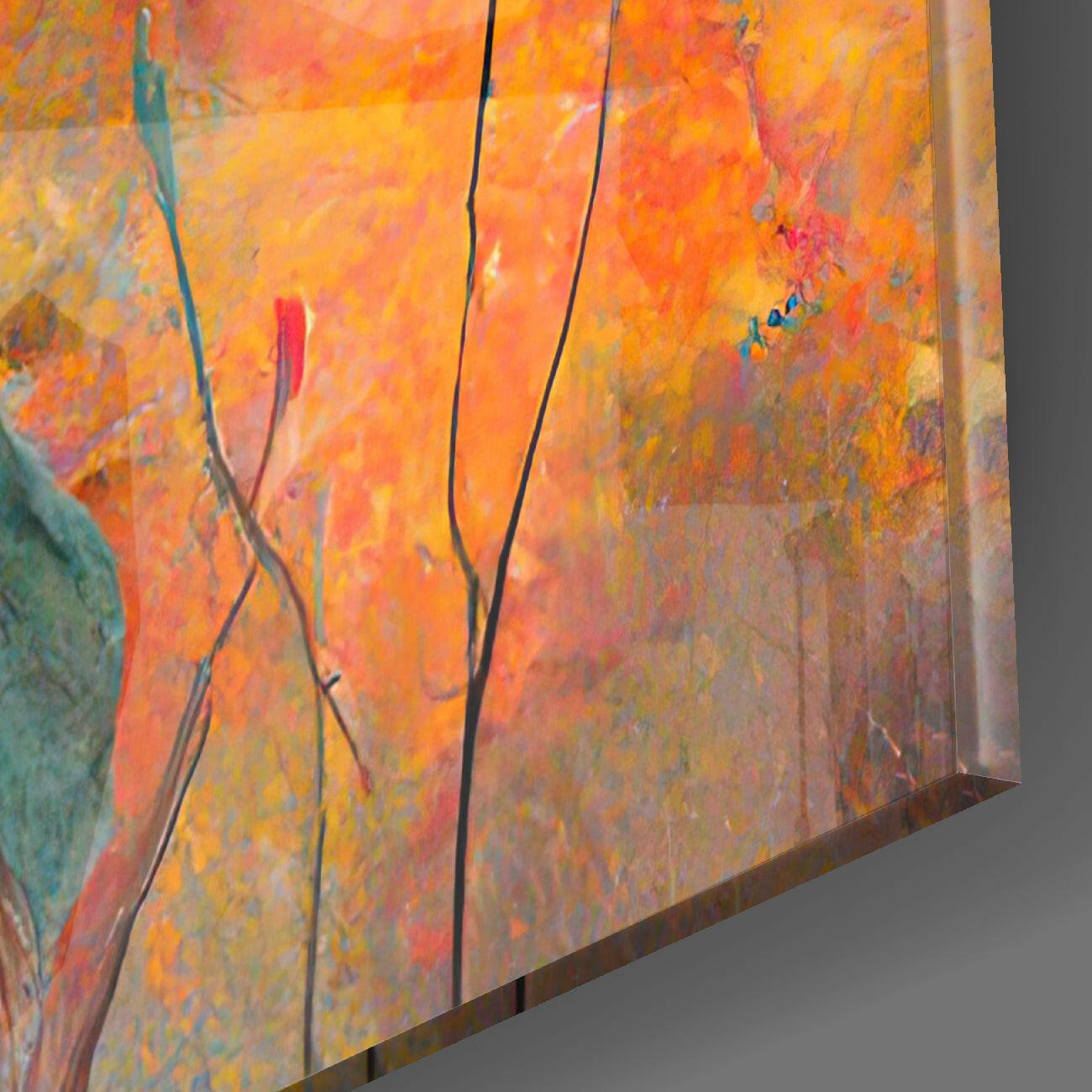 Panda Cup Glass Wall Art  || Designer Collection.