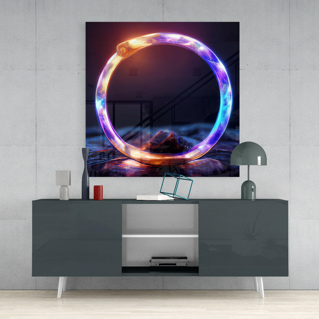 The Ring Glass Wall Art  || Designer Collection.