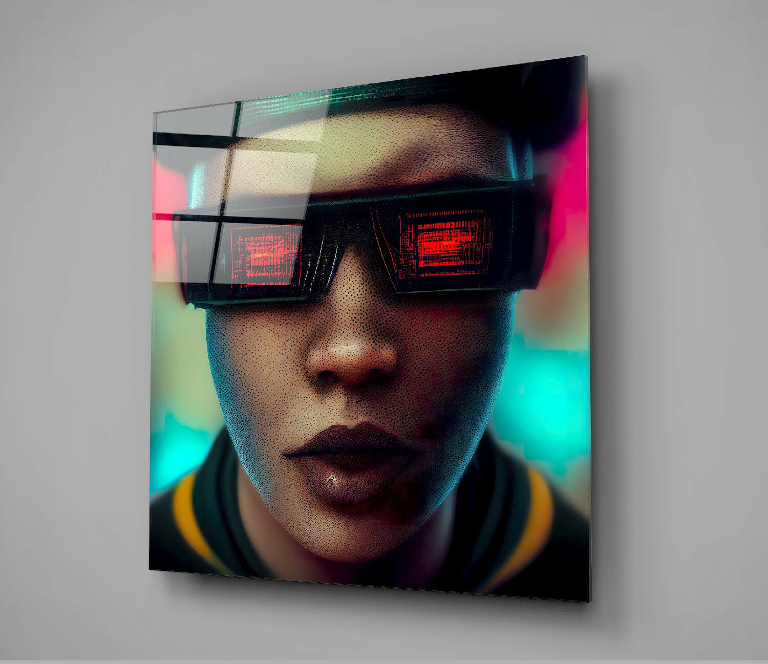 Virtual Life Glass Wall Art  || Designer Collection.