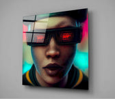 Virtual Life Glass Wall Art  || Designer Collection.