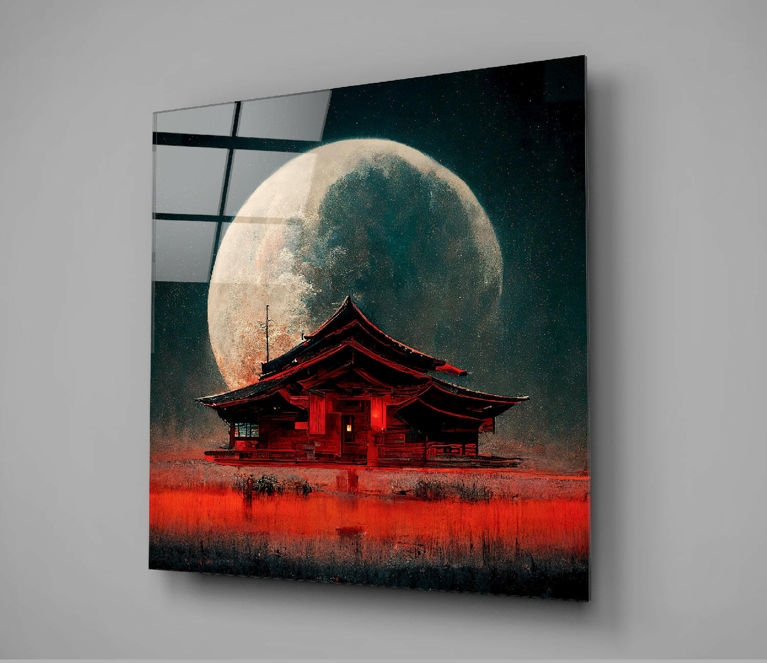 Monkeys' Home Glass Wall Art  || Designer Collection.