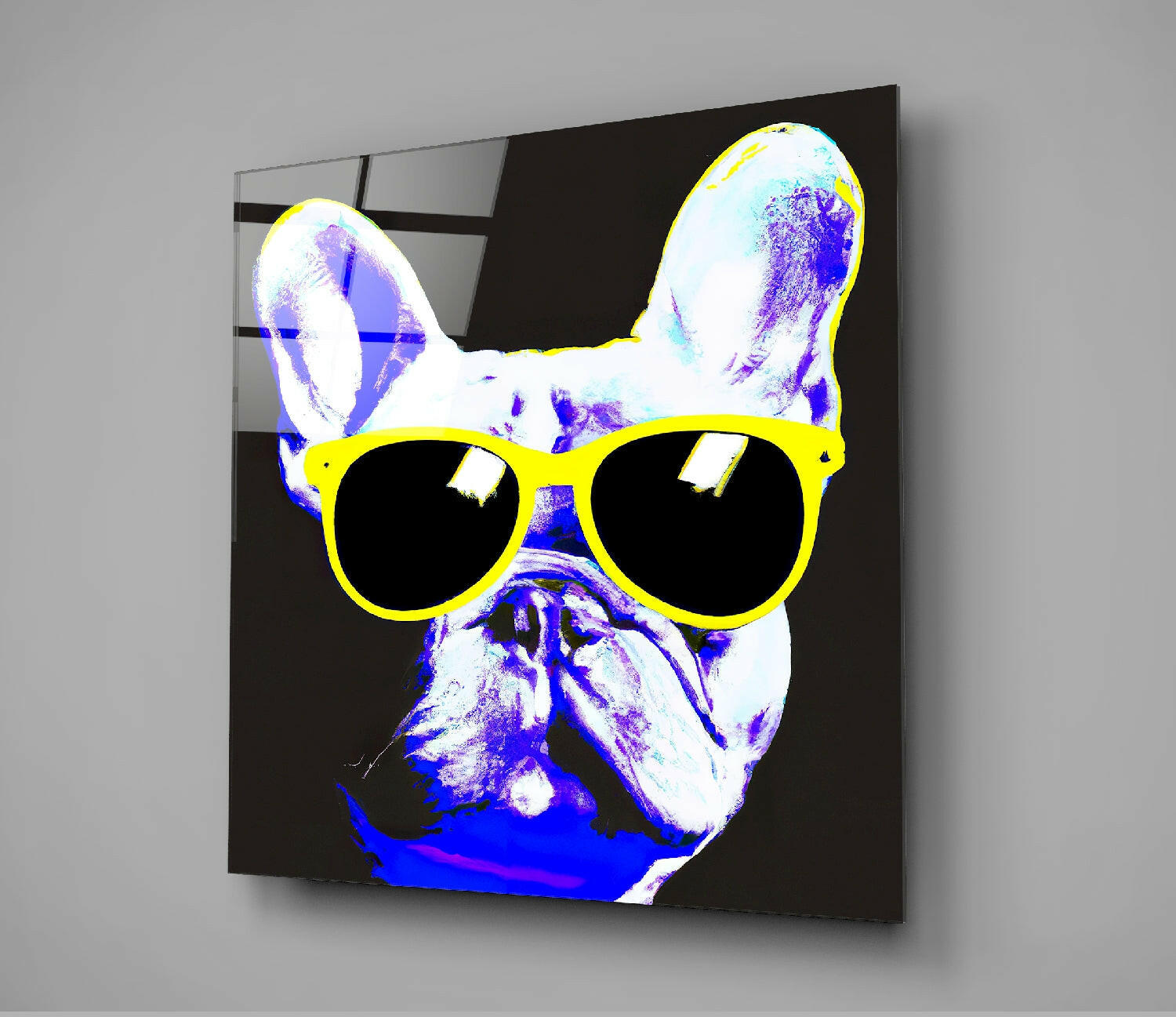 Cool Dog Glass Wall Art  || Designers Collection.
