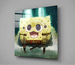 Sponge  Glass Wall Art  || Designer Collection.