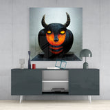Evil Pumpkin Glass Wall Art  || Designers Collection | Insigne Art Design