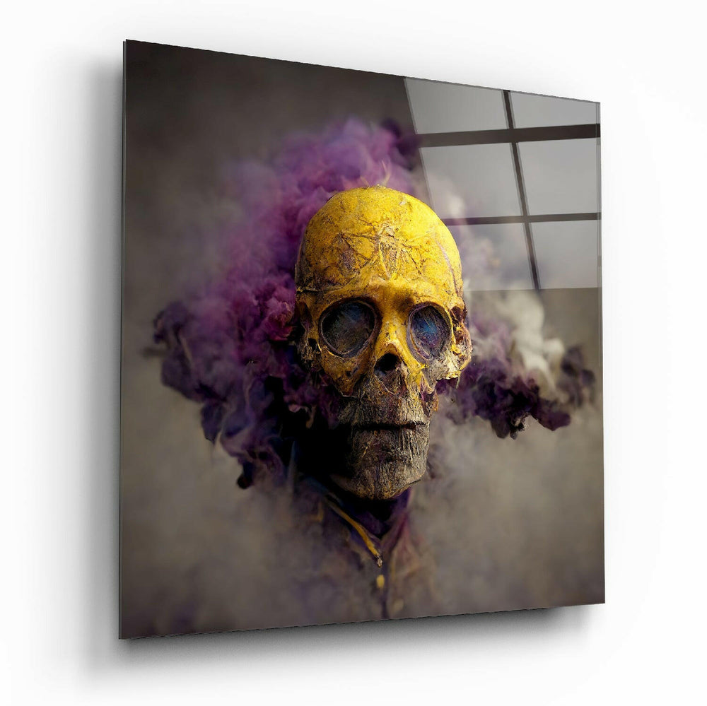 Smoky Skull Glass Wall Art  || Designer Collection.