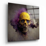 Smoky Skull Glass Wall Art  || Designer Collection.