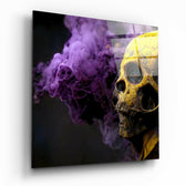 Smoky Skull Glass Wall Art  || Designer Collection.