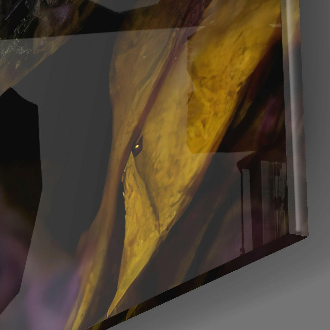 Smoky Skull Glass Wall Art  || Designer Collection.