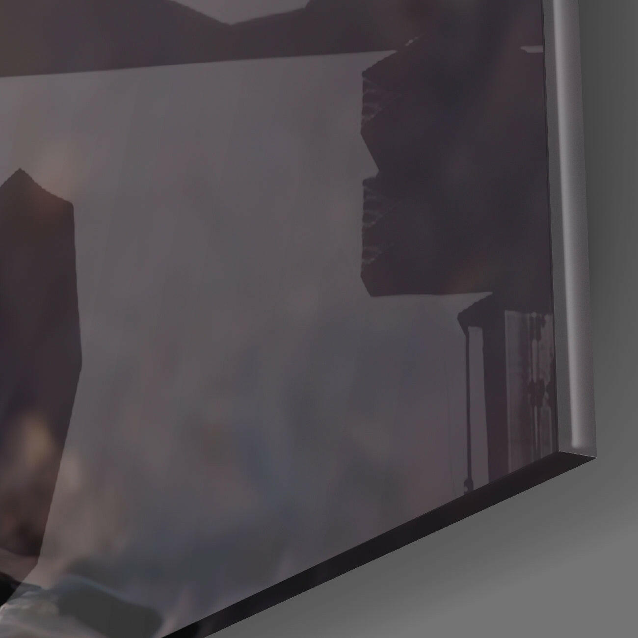 Yellow Head Glass Wall Art  || Designer Collection.