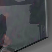 Red Head Glass Wall Art  || Designer Collection.
