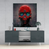 Red Head Glass Wall Art  || Designer Collection | Insigne Art Design