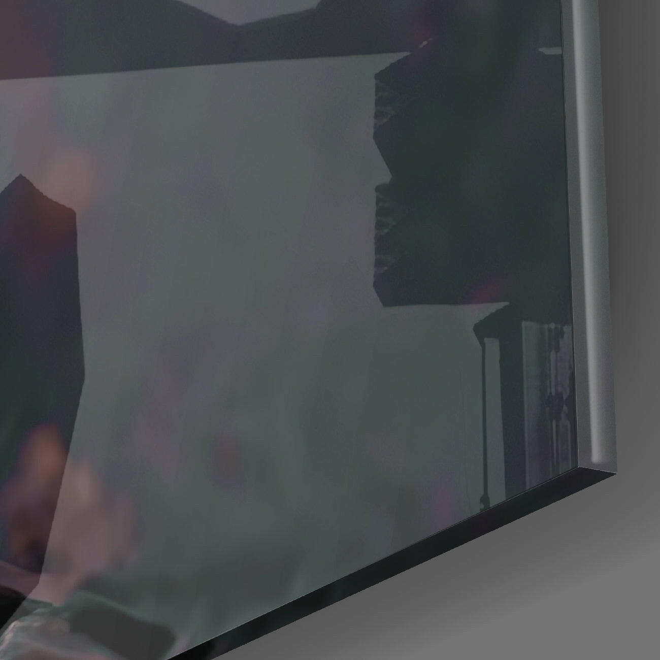 Orange Head Glass Wall Art  || Designer Collection.