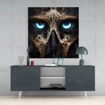 Bravery in The Eyes Glass Wall Art  || Designers Collection.