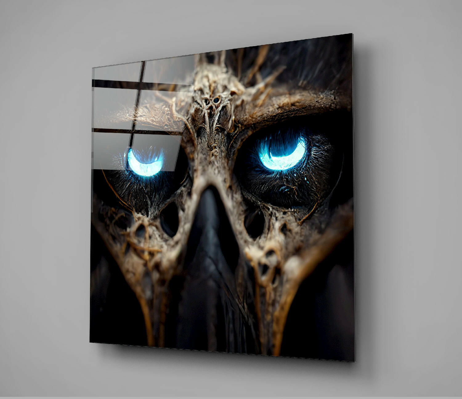 Bravery in The Eyes Glass Wall Art  || Designers Collection.