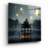 Star Rain Glass Wall Art  || Designer Collection.