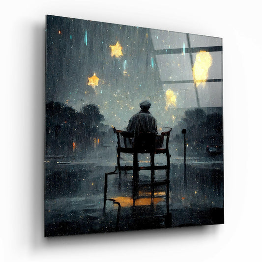 Star Rain Glass Wall Art  || Designer Collection.