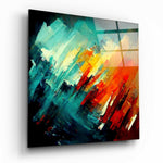 Brush Glass Wall Art  || Designers Collection.