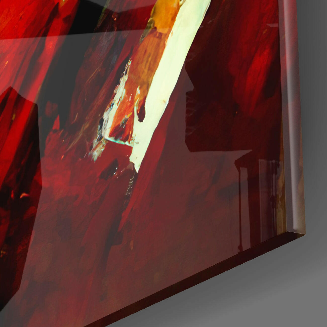 Brush Glass Wall Art  || Designers Collection.