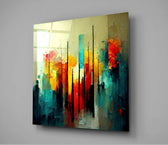 City Silhouette Glass Wall Art  || Designers Collection.