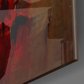 Collapsed City Silhouette Glass Wall Art  || Designers Collection.