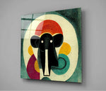 Wassily's Elephant Glass Wall Art  || Designer Collection.