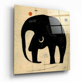 Wassily's Elephant Glass Wall Art  || Designer Collection.