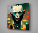 The Monkey Glass Wall Art  || Designer Collection.