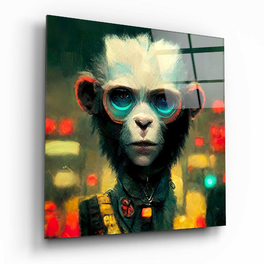 The Monkey Glass Wall Art  || Designer Collection.