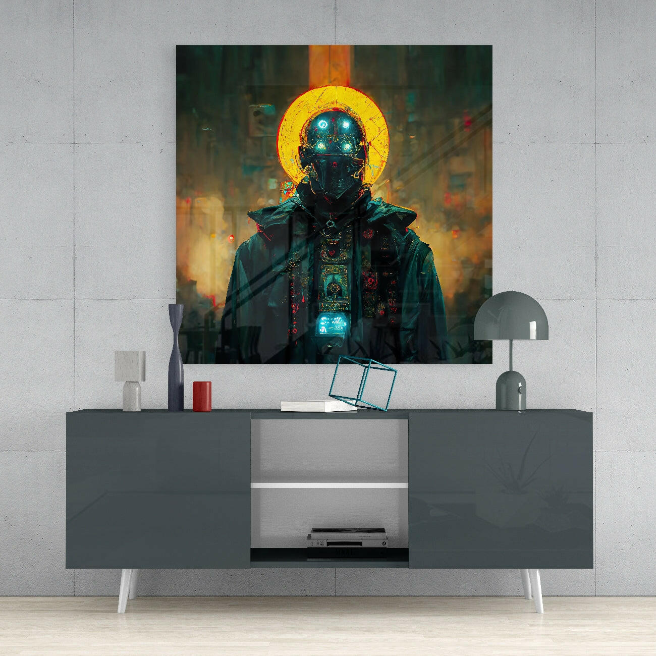 The Conqueror Glass Wall Art  || Designer Collection.
