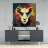 Lion Clown Glass Wall Art  || Designer Collection.