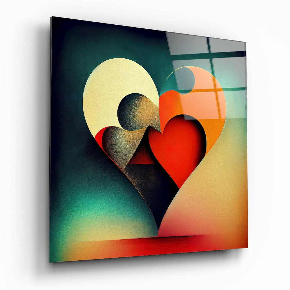 Heart Glass Wall Art  || Designers Collection.