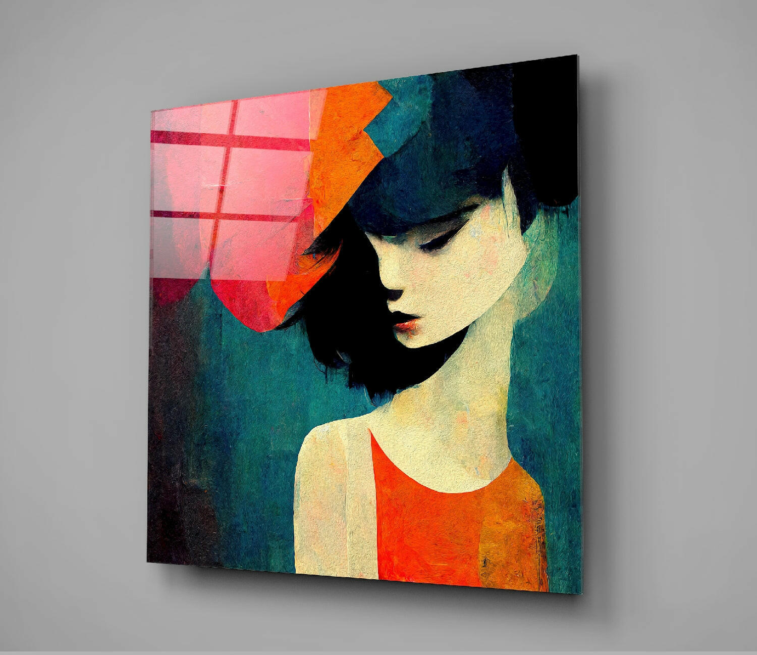 Saddness Glass Wall Art  || Designer Collection.