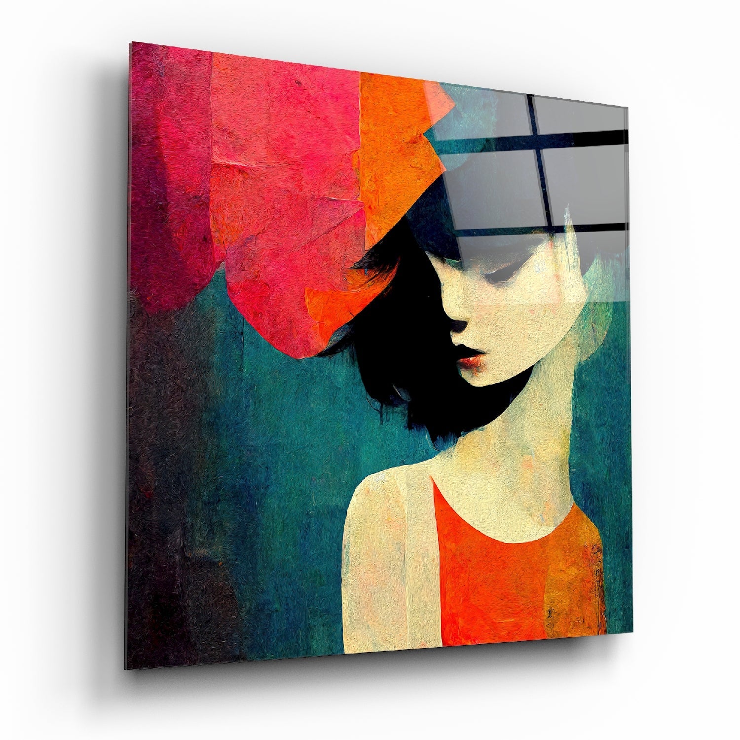 Saddness Glass Wall Art  || Designer Collection | Insigne Art Design