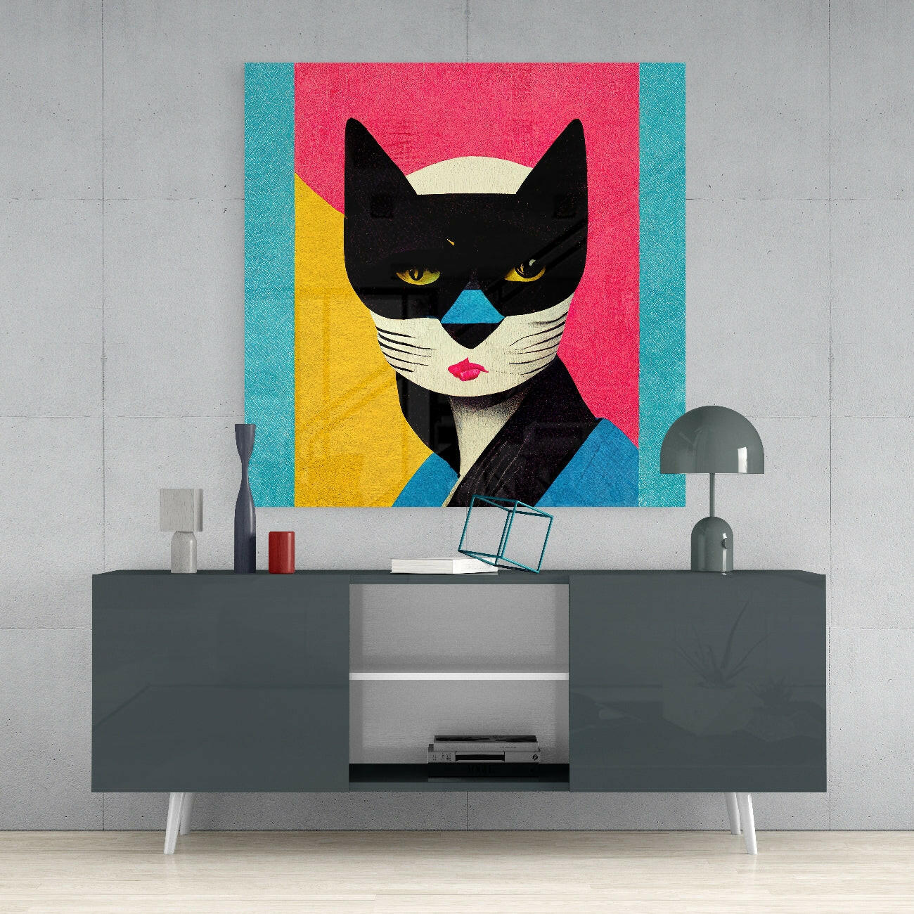 Masked Glass Wall Art  || Designer Collection.