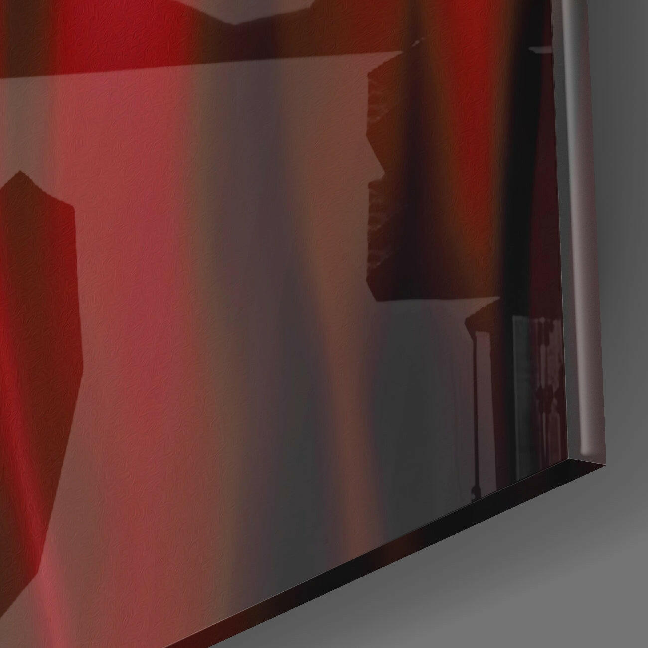 Angry Smile Glass Wall Art  || Designers Collection.