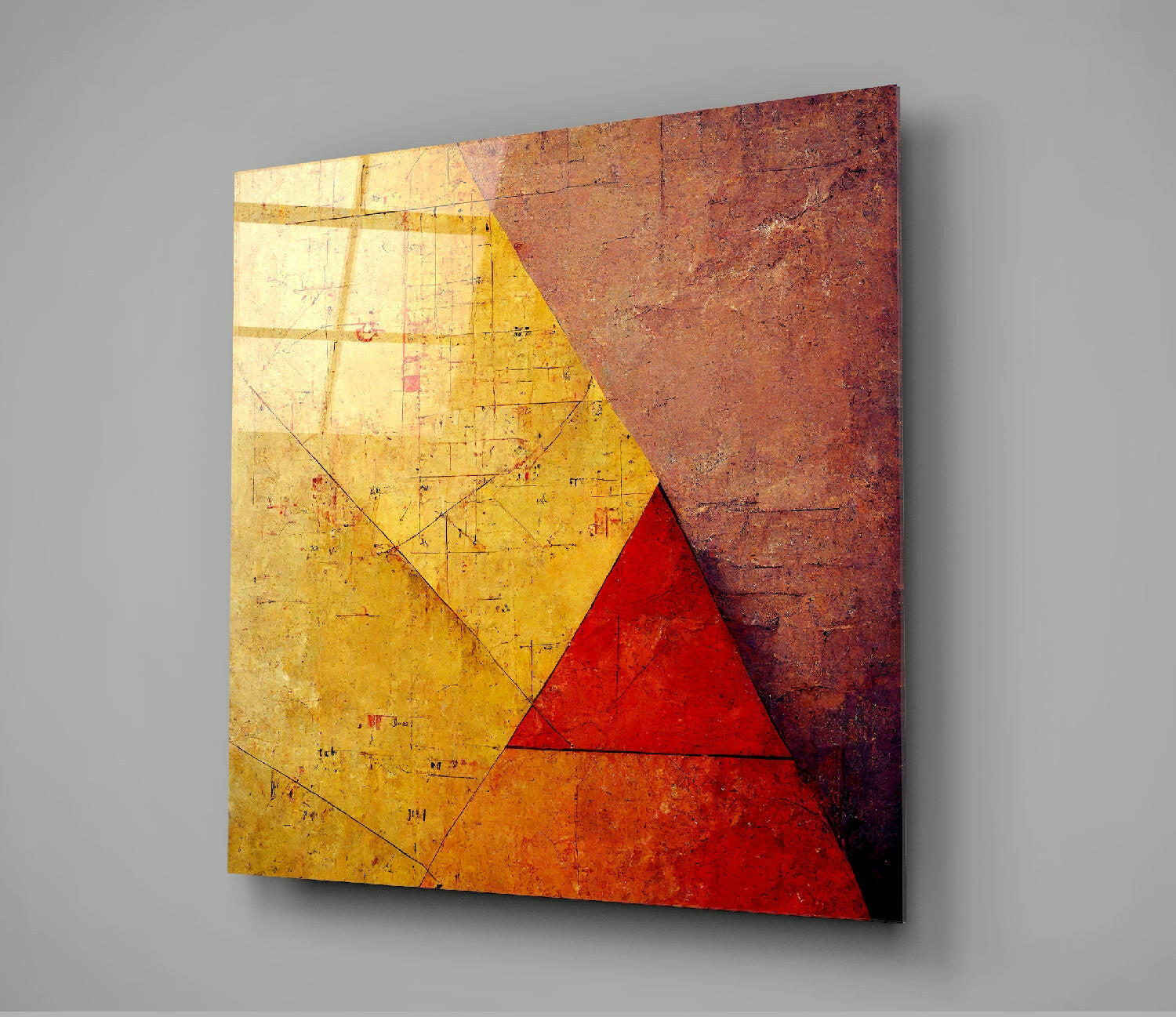 Ancient Wall Glass Wall Art  || Designers Collection.