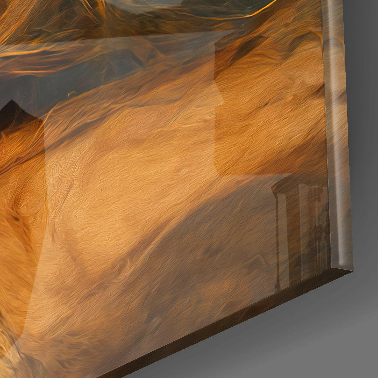 Meditation Glass Wall Art  || Designer Collection.