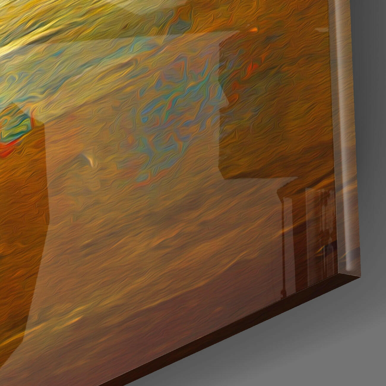 Dancing in the Rain Glass Wall Art  || Designers Collection.