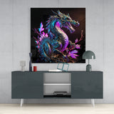 Dragon's Anger Glass Wall Art  || Designers Collection | Insigne Art Design